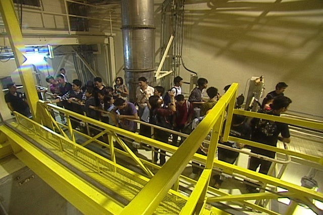 Inside a nuclear power plant 