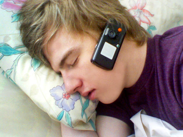 sleeping, cellphone, cell phone 
