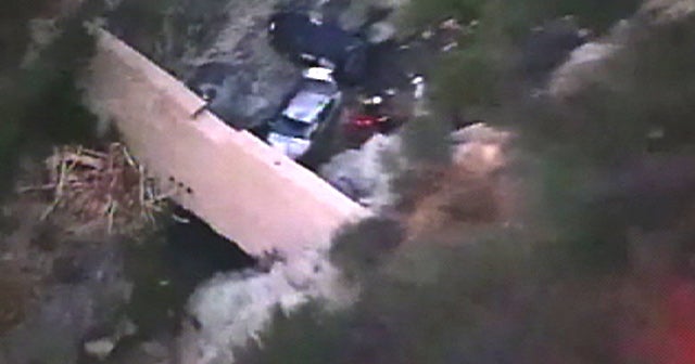 Man whose car plunged off cliff found by family CBS News