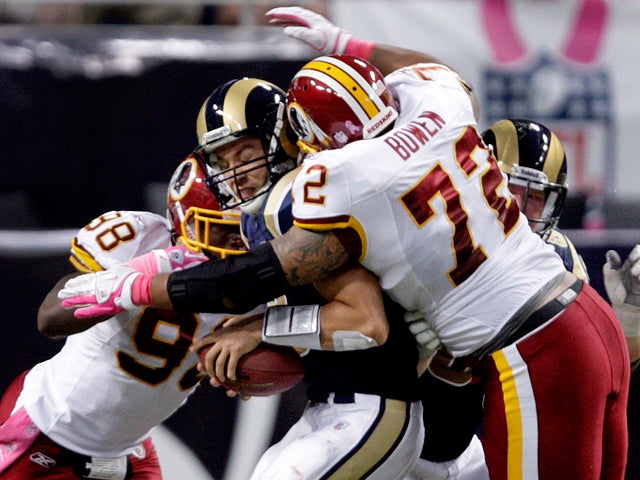 Sam Bradford is sacked  