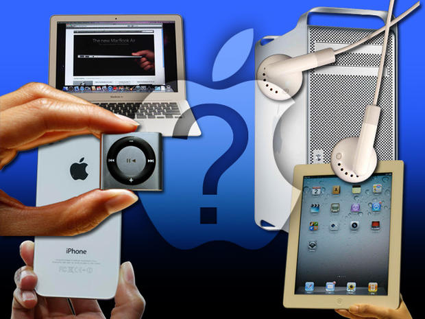 iPod, iPhone, Macbook Air, Mac Tower 
