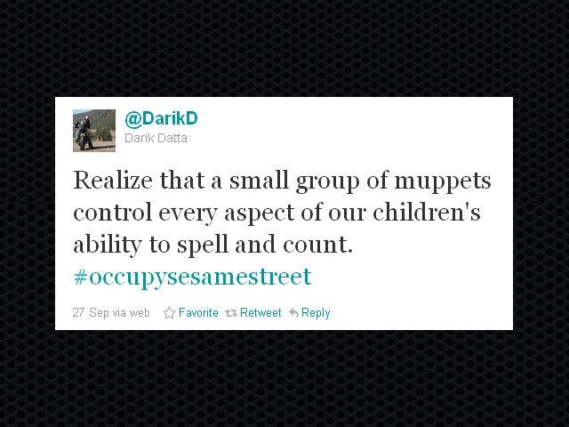 Funniest #OccupySesameStreet tweets 