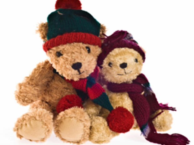 12/16/11 – Family &amp; Pets – Top Light Displays – Teddy Bears in hat/scarf 