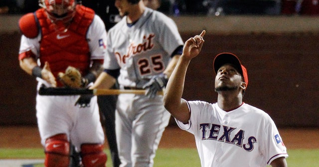 AL Playoffs: Rangers win 3-2 over Tigers - CBS News