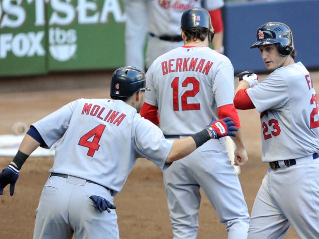 David Freese after hitting a three-run home run  