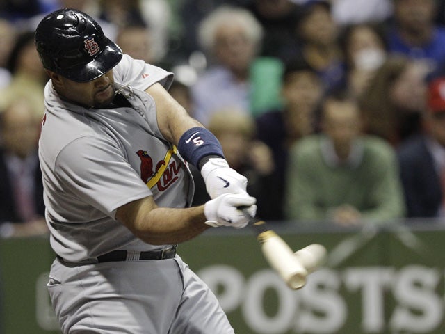 Albert Pujols hits a two-run home run 