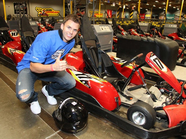 Dan Wheldon at a charity event 