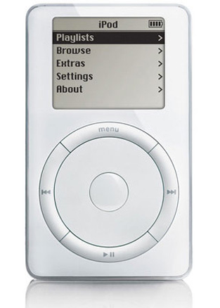 Apple's original iPod in 2001.