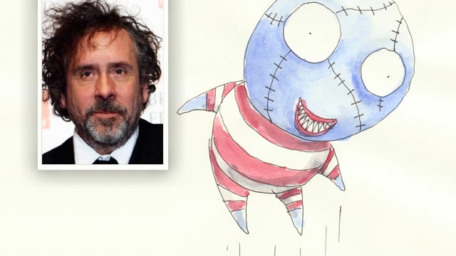 Tim Burton sketch for the Macy's Parade Float 