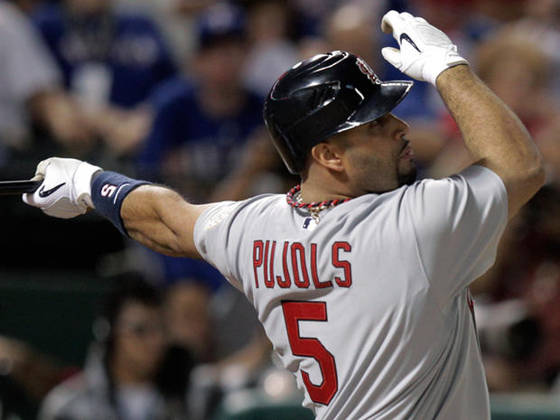 Albert Pujols hits a two-run home run 