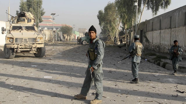 Afghan police at site of suicide attack in Kandahar 