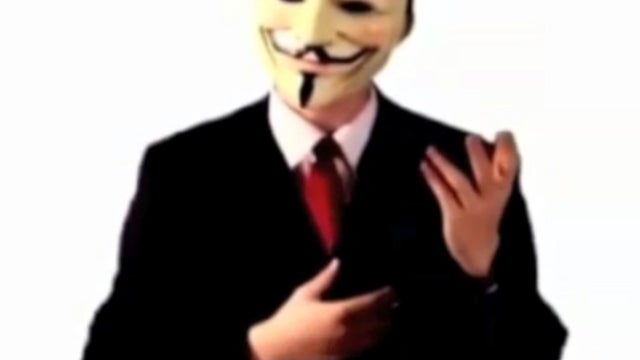 A person wearing a Guy Fawkes mask is seen in a image made Nov. 1, 2011, from an Internet video posted by the hacker movement "Anonymous." 