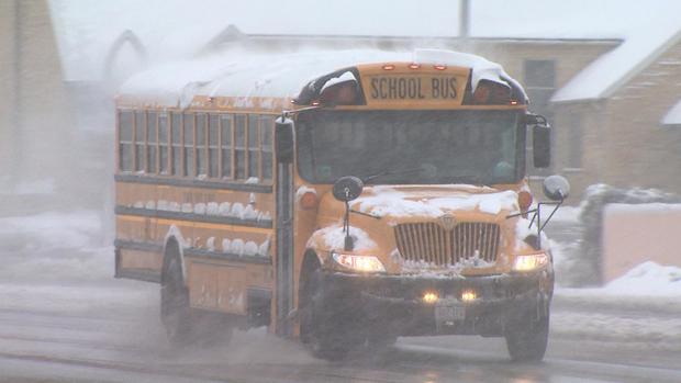 School Bus Snow 