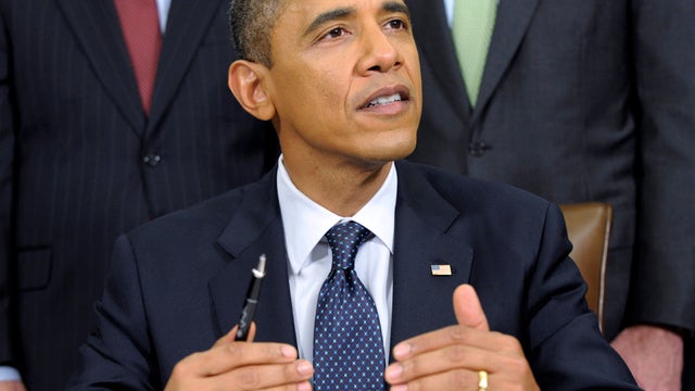 President Obama speaks in the Oval Office of the White House in Washington Nov. 1, 2011. 