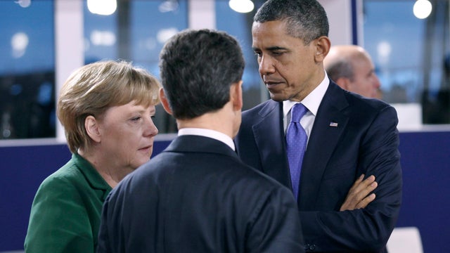 Angela Merkel, Nicolas Sarkozy and President Obama at G20 