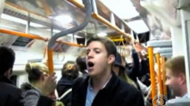 Surprise proposal on London commuter train 