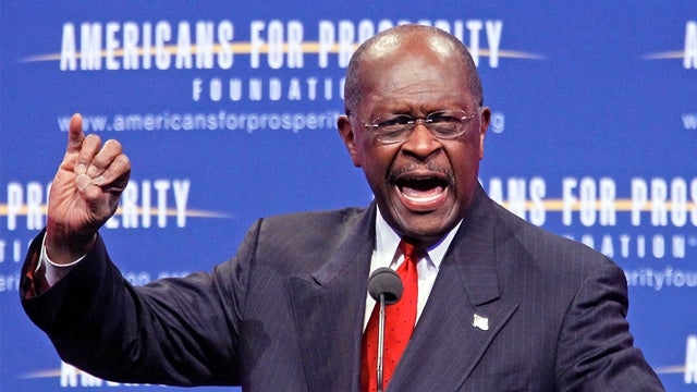 Republican presidential candidate Herman Cain speaks at the Defending the American Dream Summit, Friday, Nov. 4, 2011, in Washington. 