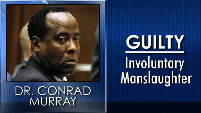 Conrad Murray guilty of involuntary manslaughter 