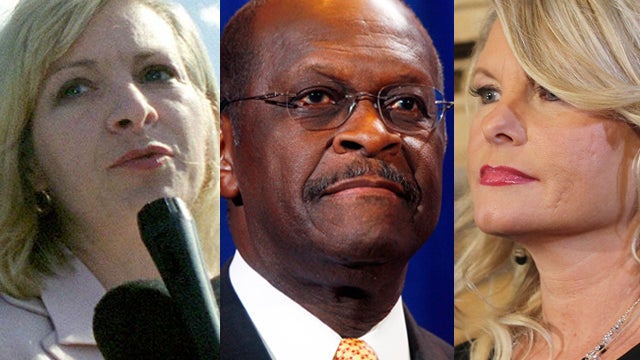  Karen Kraushaar, Herman Cain and Sharon Bialek 
