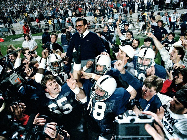 Penn State coach Joe Paterno 