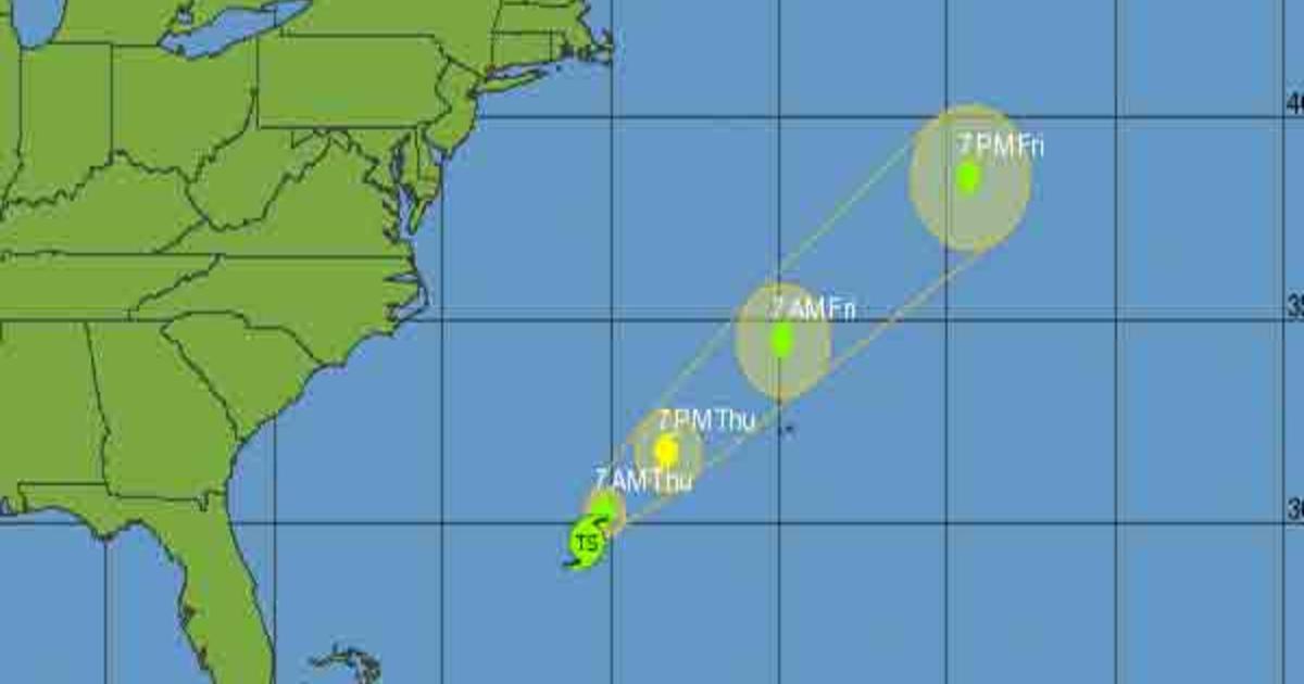 Tropical Storm Sean Could Hurricane Thursday CBS Miami