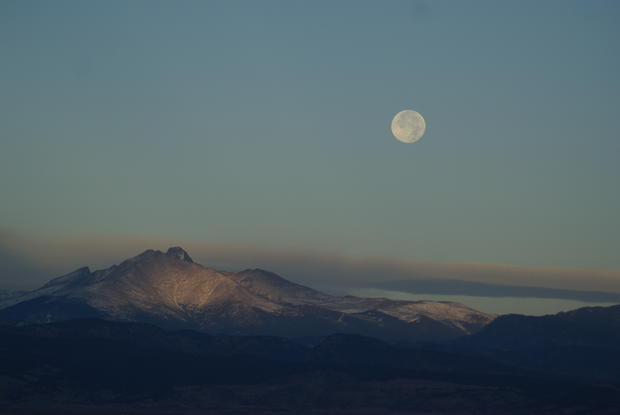 Longs Peak Moon 