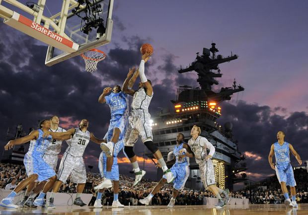 Carrier Classic NCAA college basketball game aboard the USS Carl Vinson 