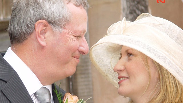 Harold and Lucy Landry on their wedding day 