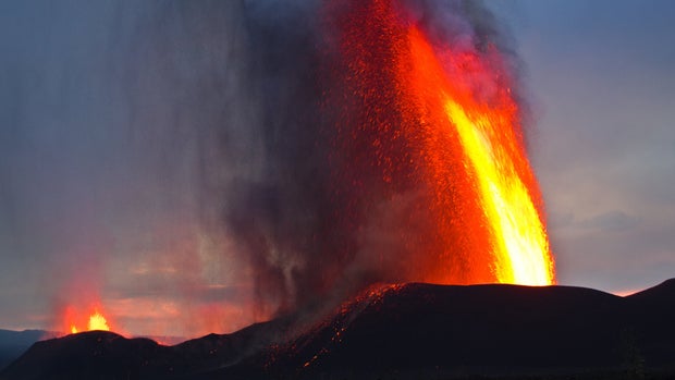 Spectacular eruption in Congo