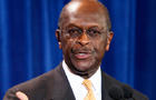 Republican presidential candidate Herman Cain addresses the media Tuesday, Nov. 8, 2011, in Scottsdale, Ariz. Cain said Tuesday that he would not drop his bid for the Republicansâ?? presidential nomination in the face of decade-old allegations of inapprop 