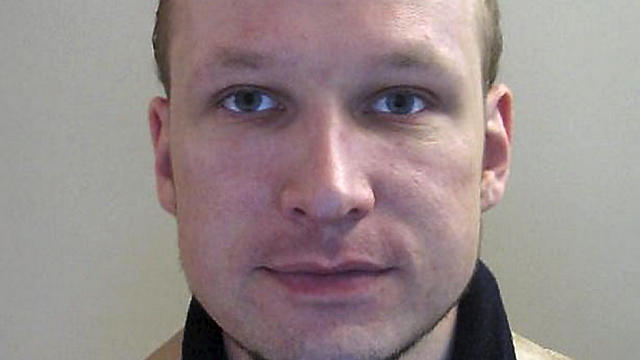 Portrait of Norwegian killer Anders Behring Breivik 