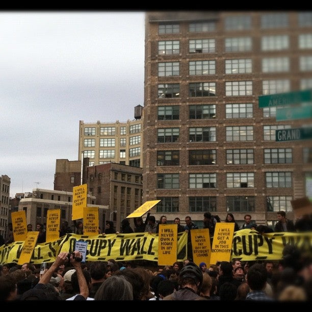 The scene on Canal street 