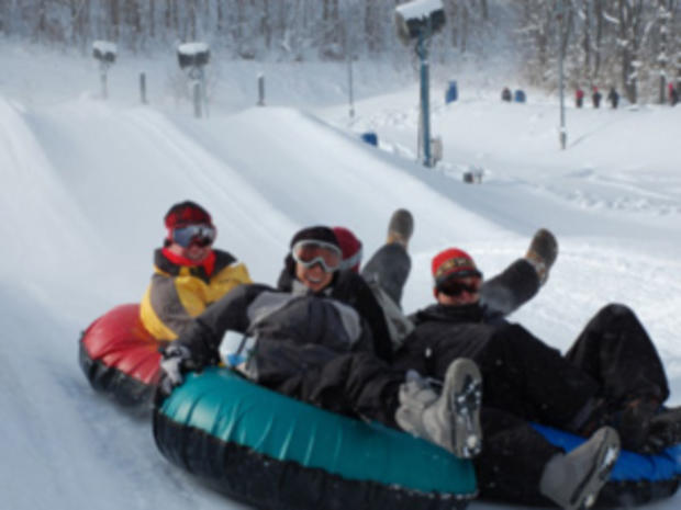 1/14/12 - Travel &amp; Outdoors – Best Cold Weather Fun in Maryland - Snow Tubers 