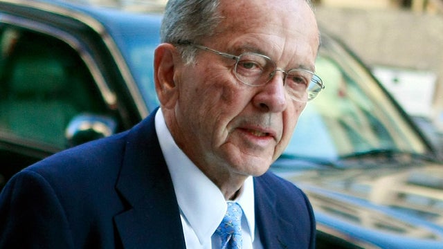 Sen. Ted Stevens, R-Alaska, arrives at the E. Barrett Prettyman Federal Courthouse Oct. 20, 2008, in Washington. 