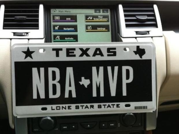 NBA MVP License Plate 