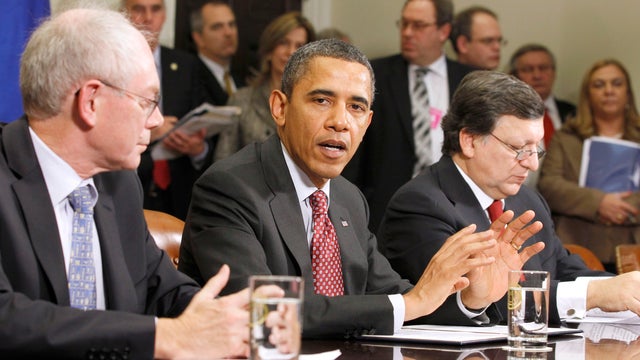 Barack Obama, Herman Van Rompuy, Jose Manuel Barroso 