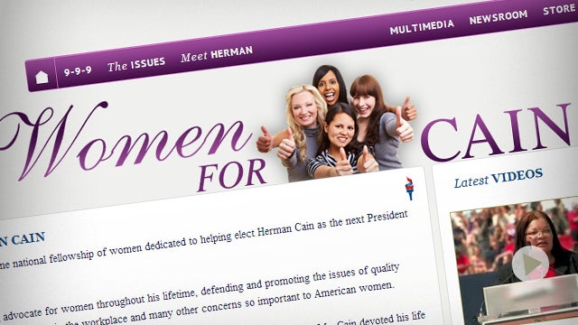 women for cain herman cain 