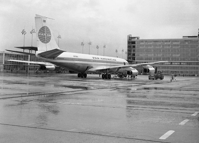 Enseigne En étain Pan Am Aviation Commerciale - Boeing 707 Première Classe - Neuf - Objet Décoratif Vintage