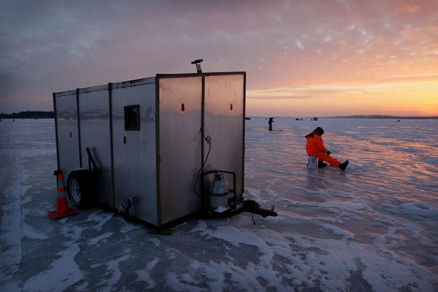 Minnesota Lake Boasts World's Biggest Ice Fishing Competition 