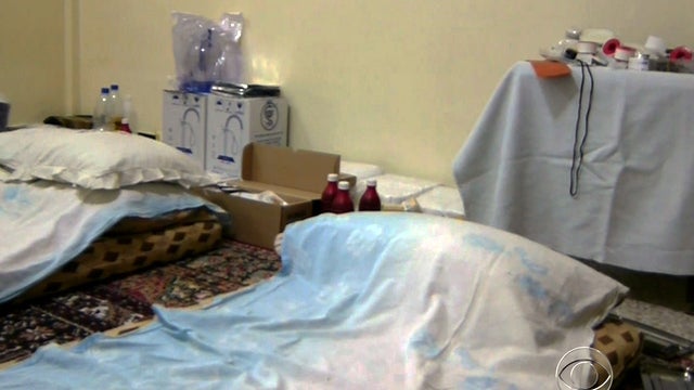 Inside Syria: Underground hospital for wounded rebels 