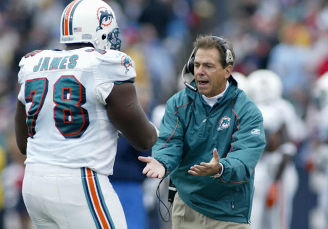 Former Dolphin says Nick Saban walked over convulsing player - CBS News