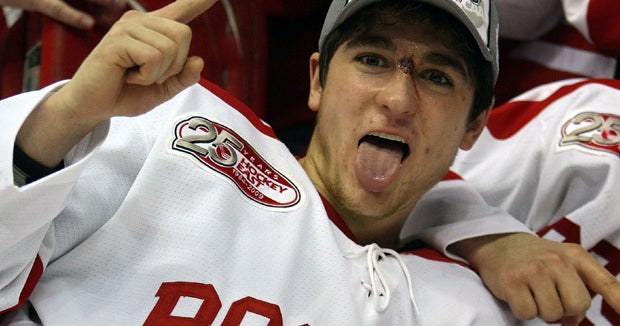 BU hockey star kicked off team over grope arrest CBS News