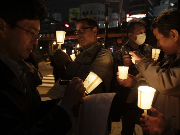 candle light vigil in Tokyo 