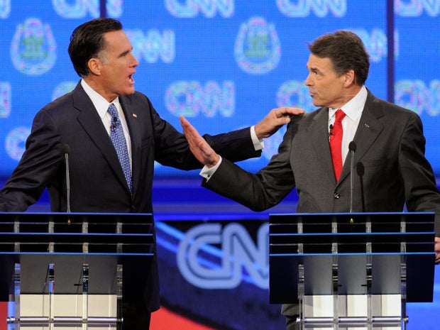 Mitt Romney and Rick Perry 