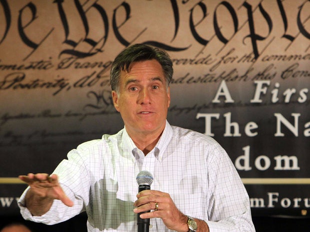 Mitt Romney speaks at Presidential Forum 
