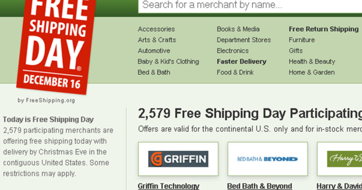 now offering free same-day delivery - CBS News