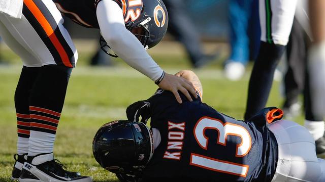 Johnny Knox carted off field, faces back surgery - CBS News