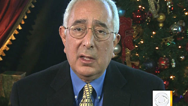 Ben Stein giving his thoughts on Christmas on "The Early Show" on Dec. 23, 2011 