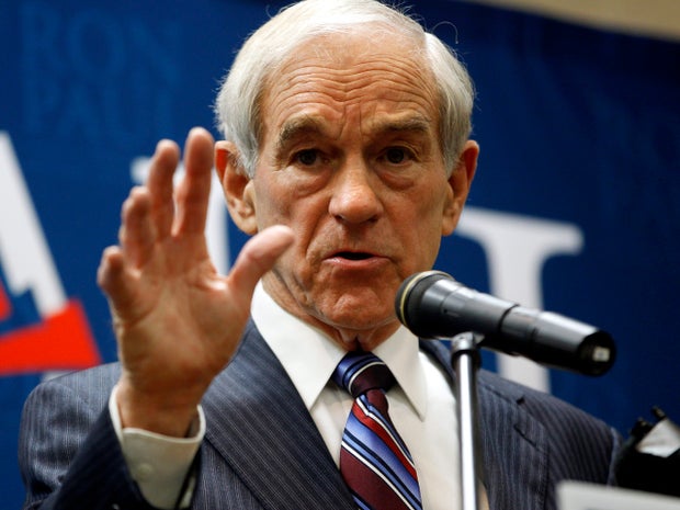 Rep. Ron Paul, R-Texas, campaigns at the Cass County Community Center in Atlantic, Iowa, Dec. 29, 2011. 