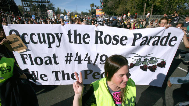 Rose Bowl parade "occupied" 